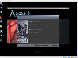 Aion installation on XP in Virtualbox 3.0.6
