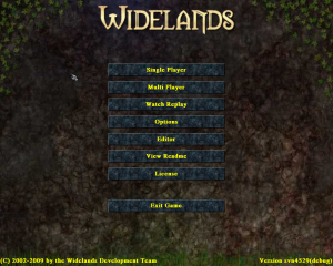 Widelands titlescreen