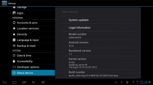 Screenshot of Android Device