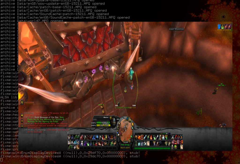 World of Warcraft and wine64 — update! « BenV's notes